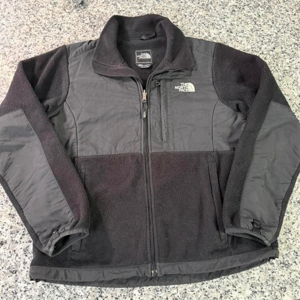 The North Face Black Grey Women's Fleece Retro Denali Jacket Medium